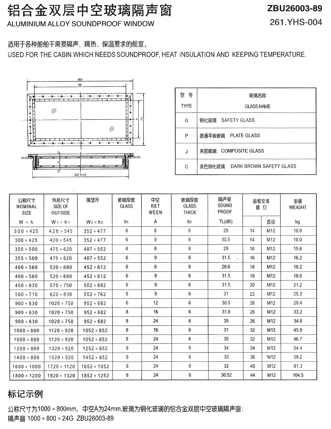 鋁合金雙層中空玻璃隔聲窗